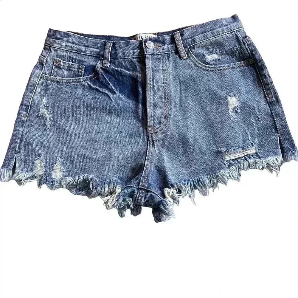 WOMEN’S BLANK PAIGE DENIM COLLECTION•SIZE LARGE•DISTRESSED MEDIUM WASHED•